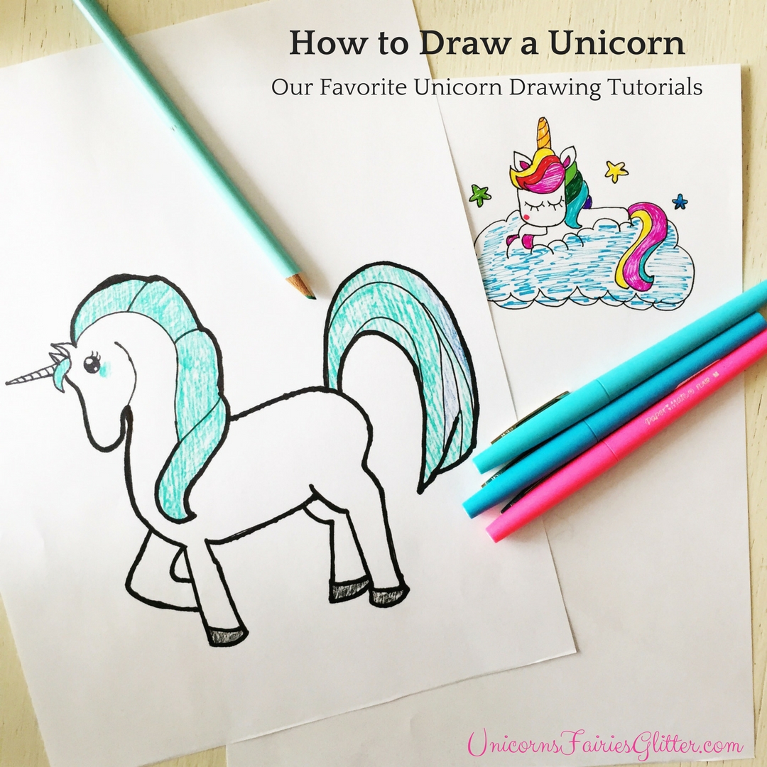 How to Draw a Unicorn Unicorns, Fairies & Glitter