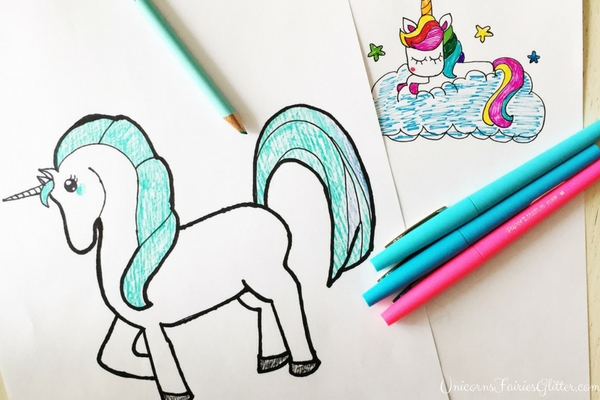 How to Draw a Unicorn - Our Favorite Tutorials - UnicornsFairiesGlitter.com