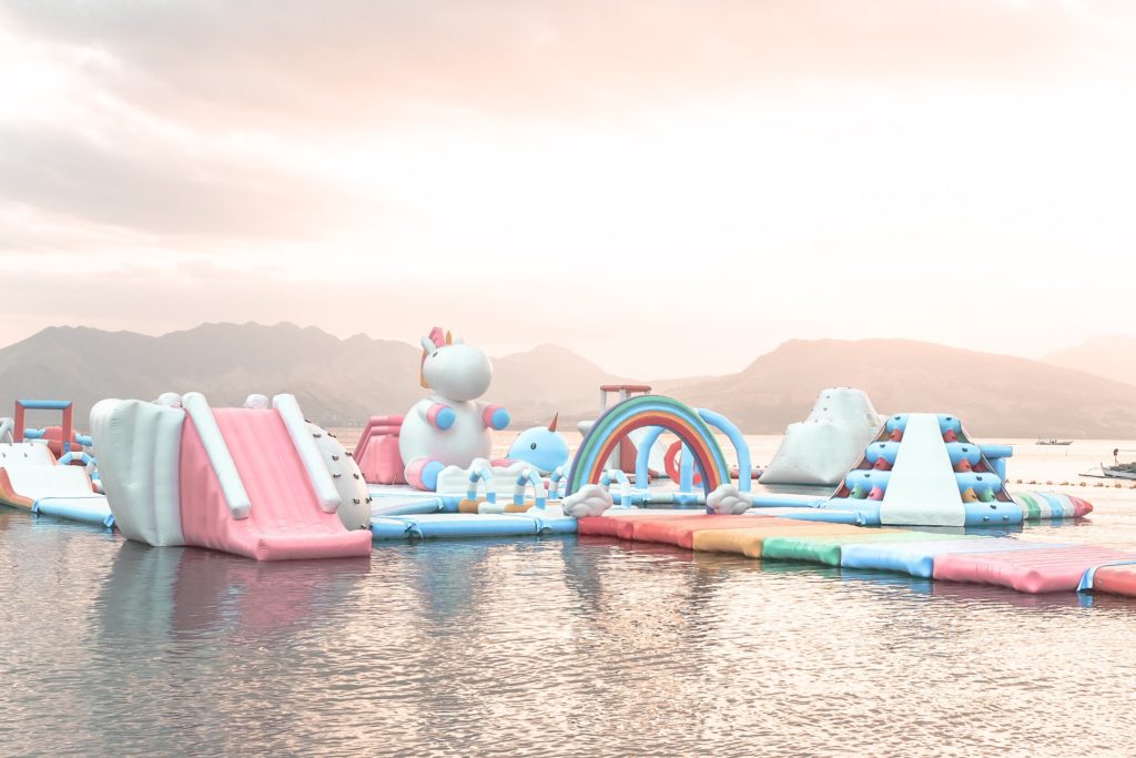 Unicorn Island by Inflatable Islands - UnicornsFairiesGlitter.com